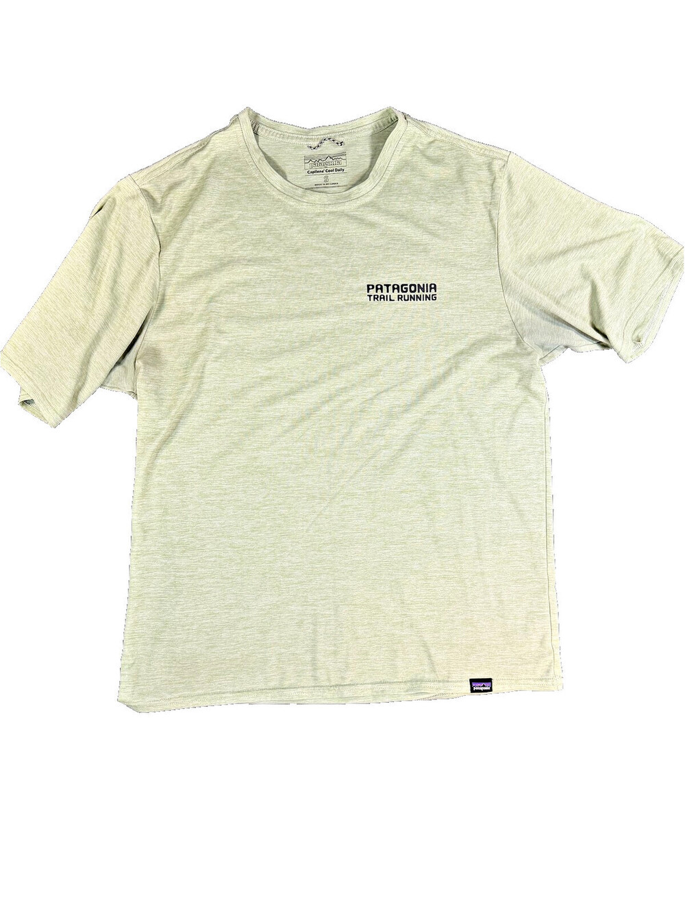 Patagonia Capilene Cool Daily Trail Running Graphic T Shirt Mens S Green Tree EU